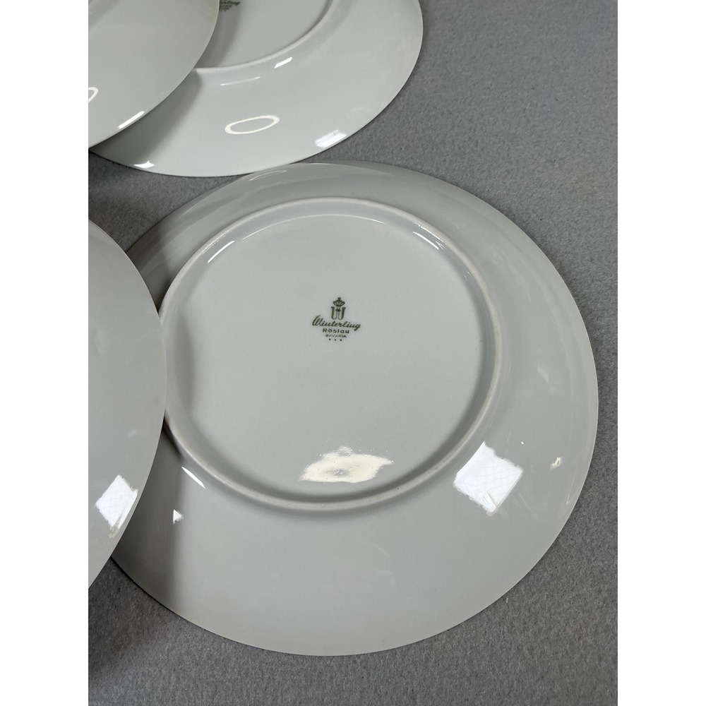 Winterling Roslau Bavaria Apple Plates Set 6‎ White Porcelain Fruit - Picture 6 of 8